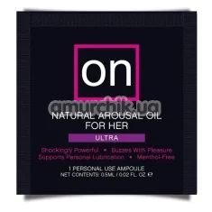 Возбуждающее масло Sensuva On Natural Arousal Oil For Her Ultra, 0.5 мл - Фото №1