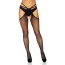 Колготки Leg Avenue Ariella Fishnet Strappy Suspender Hose, черные - Фото №2