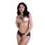 Трусики Daring Intimates Ella Crotchless Cheeky Panty, чорні - Фото №1