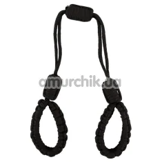 Наручники Bad Kitty Naughty Toys Cuffs Rope, черные - Фото №1