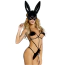 Маска зайчика Sunspice Teddy Lingerie, чорна - Фото №3