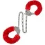 Поножи Loveshop Metal Ankle Cuffs, красные - Фото №1
