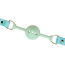 Кляп Liebe Seele Siren's Cove Lamb Leather Ball Gag With Velvet Lining, голубой - Фото №3
