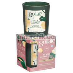 Масажна свічка Goliate Bougie De Massage Vanille Gourmande - ваніль, 140 г - Фото №1