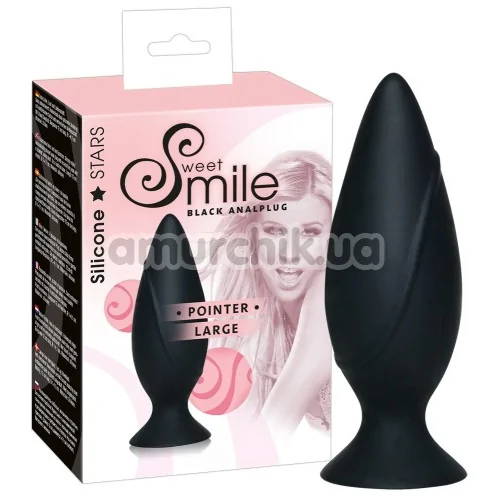 Анальна пробка Smile Pointer Large, чорна