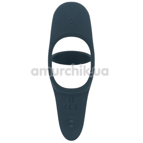 Віброкільце для члена Boners Triple Stimulating Cockring, синє