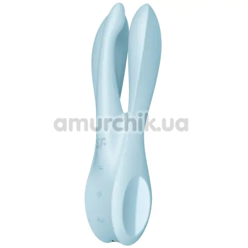 Клиторальный вибратор Satisfyer Threesome 1, голубой - Фото №1