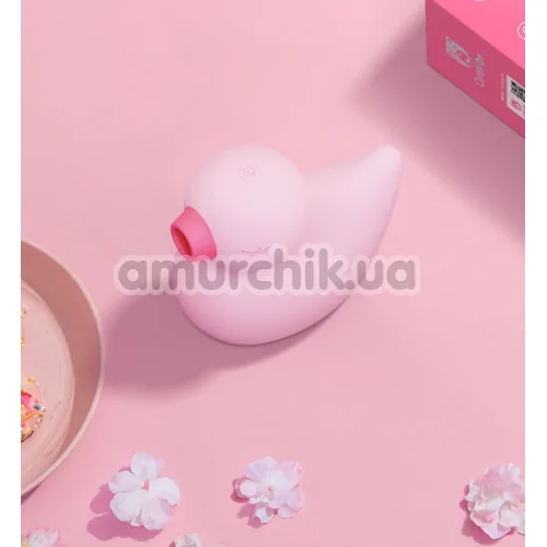 Симулятор орального сексу для жінок з вібрацією CuteVibe Ducky, рожевий