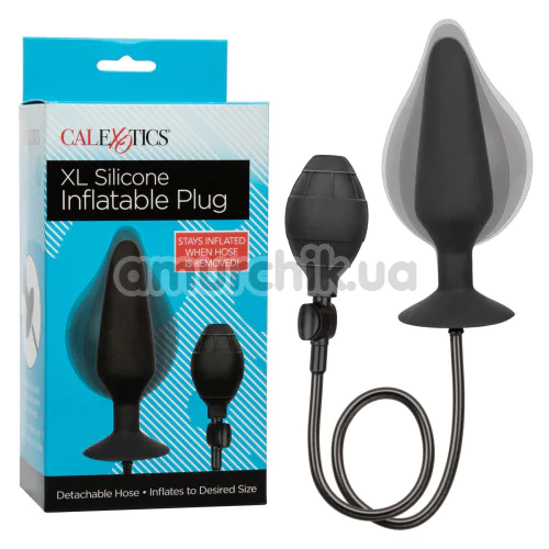 Анальний розширювач Silicone Inflatable Plug XL, чорний