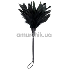 Перышко для ласк DS Fetish Feather Tickler Crop, черное - Фото №1
