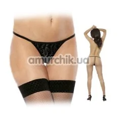 Трусики-стринги женские Hot Nights Black, черные (модель ERL100026) - Фото №1
