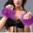 Наручники Secret Marabou Handcuffs, фиолетовые - Фото №4