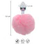 Анальная пробка с розовым хвостиком Taboom Bunnytail Butt Plug, серебряная - Фото №3