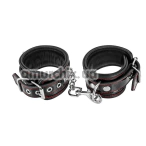 Фиксаторы для рук Fetish Tentation Premium Patent Leather Handcuffs, черные - Фото №1