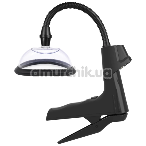 Вакуумная помпа для вагины Manual Pussy Pump With Digital Display, прозрачная - Фото №1