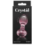 Анальна пробка Crystal Glass Gem, рожева - Фото №4
