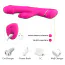 Вібратор Boss Series Rabbit Vibrator Rubberco, рожевий - Фото №11
