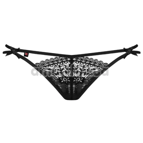 Трусики-стринги Obsessive Intensa Double Thong, черные