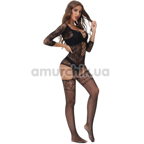 Комбинезон Star Night Open Shoulders Bodystocking, черный
