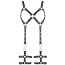 Портупея з гартерами Zado Fetish Leather Harness, чорна - Фото №6