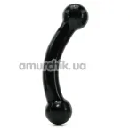 Двокінцевий фалоімітатор Double Bull Black Dildo - Фото №1
