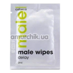 Серветка-пролонгатор Cobeco Male Wipes Delay, 1 шт - Фото №1