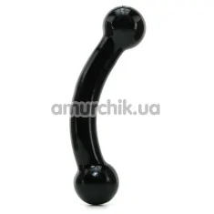 Двокінцевий фалоімітатор Double Bull Black Dildo - Фото №1