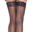 Панчохи Leg Avenue One Size Nuna Sheer Thigh High Stockings, чорні - Фото №2