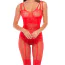 Комбінезон All Heart Crotchless Bodystocking, червоний - Фото №3