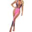 Комбинезон Star Night Hollow Out Gradient Bodystocking, фиолетово-розовый - Фото №9