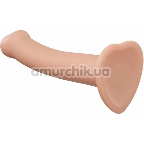 Фалоімітатор Strap-On-Me Dual Density Silicone Bendable Dildo L, тілесний