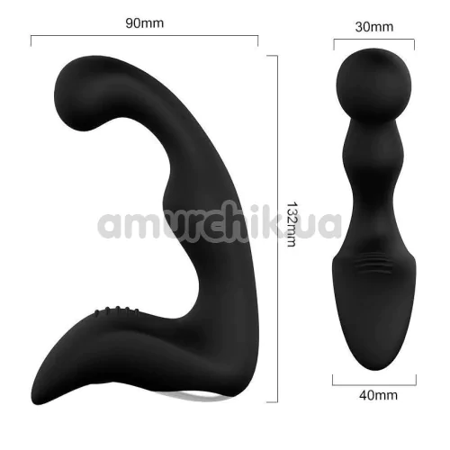 Вібростимулятор простати Silicone Prostate Massager, чорний