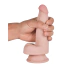 Фаллоимитатор Knight Cock Triple Density Dildo 7.1, телесный - Фото №3