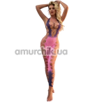 Комбинезон Star Night Hollow Out Gradient Bodystocking, фиолетово-розовый - Фото №1