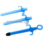 Набор из 3 шприцов для лубриканта Trinity Vibes Lubricant Launcher, голубой - Фото №1
