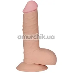 Фаллоимитатор с мошонкой Lovetoy The Ultra Soft Dude 7.5, телесный - Фото №1