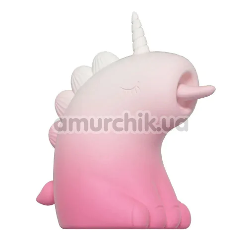 Симулятор орального сексу для жінок з вібрацією Univibe Sexy Unicorn, біло-рожевий - Фото №1
