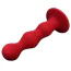 Анальная пробка Loveshop Silicone Super Wavy Plug M, красная - Фото №2
