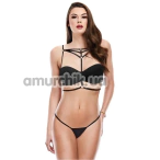 Знімні бретелі для бюстгальтера Sexy Strappy Bra Harness, чорні - Фото №1