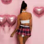 Костюм школярки JSY Sexy Lingerie 3701, біло-червоний: спідниця + топ + краватка + окуляри - Фото №4
