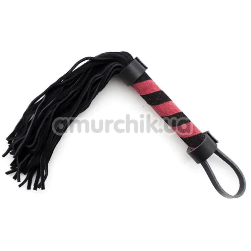 Флоггер DS Fetish Flogger S, чёрно-красный
