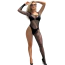 Комбінезон Star Night One Shoulder Stripe Bodystocking, чорний - Фото №1