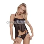 Комплект Erolin Hot Nights Black: комбинация + трусики (модель ERL30000) - Фото №1