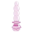 Анальна пробка Glaze Glass Rosebud Beaded Plug 5.5, рожева - Фото №2