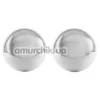 Вагинальные шарики Ben Wa Authentic Love Balls, серебряные - Фото №1