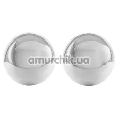 Вагінальні кульки Ben Wa Authentic Love Balls, срібні - Фото №1