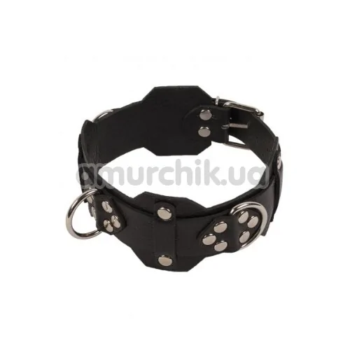 Ошейник sLash Vip Leather Collar, черный - Фото №1