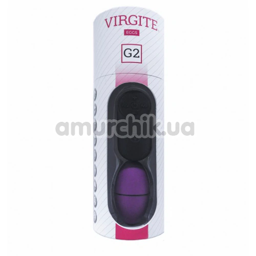 Виброяйцо Virgite Remote Controll Egg G2, фиолетовое