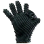 Перчатка для мастурбации Fist It Silicone Masturbation Glove - ребристая с пупырышками, черная - Фото №4