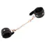 Наручники Bad Kitty Naughty Toys Cuffs With Rose-Gold Chain, черные - Фото №3